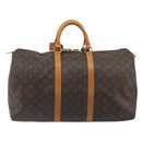 LOUIS VUITTON Monogram Keepall 50 Boston Bag M41426 LV Auth 194386A-2