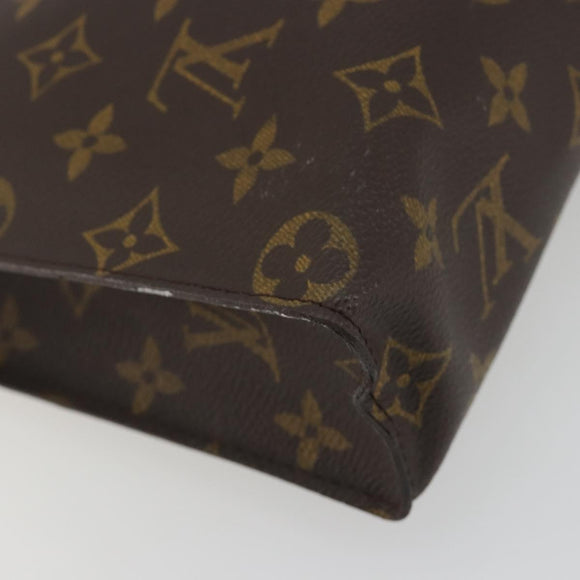 LOUIS VUITTON Monogram Poche Toilette 26 Pouch M47542 LV Auth 194388
