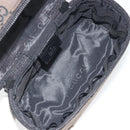 GUCCI GG Canvas Vanity Hand Bag Black Silver 039 1051 Auth 194389A-17