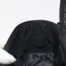GUCCI GG Canvas Vanity Hand Bag Black Silver 039 1051 Auth 194389A-19