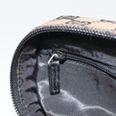 GUCCI GG Canvas Vanity Hand Bag Black Silver 039 1051 Auth 194389A-20