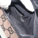 GUCCI GG Canvas Vanity Hand Bag Black Silver 039 1051 Auth 194389A-21