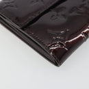LOUIS VUITTON Monogram Vernis Portefeuille Sarah Long Wallet Rouge Favist M91521 LV Auth 194392A-14