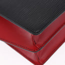 LOUIS VUITTON Epi Bicolor Varenne Hand Bag Black Red M52387 LV Auth 194393-16