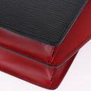 LOUIS VUITTON Epi Bicolor Varenne Hand Bag Black Red M52387 LV Auth 194393-9