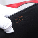 LOUIS VUITTON Epi Bicolor Varenne Hand Bag Black Red M52387 LV Auth 194393-17