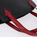 LOUIS VUITTON Epi Bicolor Varenne Hand Bag Black Red M52387 LV Auth 194393-6