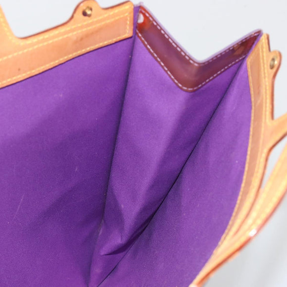 LOUIS VUITTON Monogram Vernis Stanton Hand Bag Viole M91079 LV Auth 194397