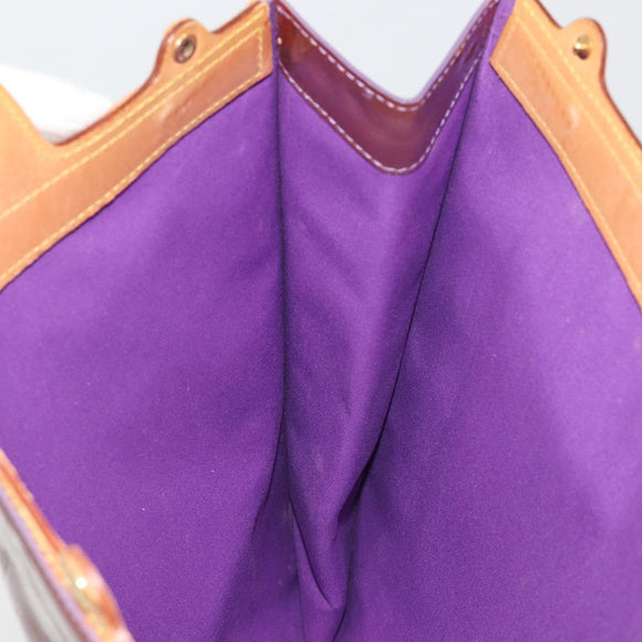 LOUIS VUITTON Monogram Vernis Stanton Hand Bag Viole M91079 LV Auth 194397