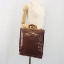 LOUIS VUITTON Monogram Vernis Stanton Hand Bag Viole M91079 LV Auth 194397-20