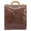 LOUIS VUITTON Monogram Vernis Stanton Hand Bag Viole M91079 LV Auth 194397-2