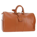LOUIS VUITTON Epi Keepall 45 Boston Bag Brown M42978 LV Auth 194399SAV-1