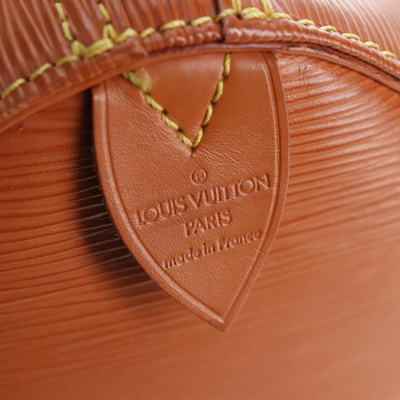 LOUIS VUITTON Epi Keepall 45 Boston Bag Brown M42978 LV Auth 194399SAV