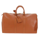 LOUIS VUITTON Epi Keepall 45 Boston Bag Brown M42978 LV Auth 194399SAV-13