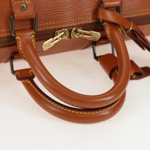 LOUIS VUITTON Epi Keepall 45 Boston Bag Brown M42978 LV Auth 194399SAV