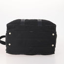 PRADA Boston Bag Nylon 2way Black Silver Auth 194402-5