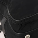 PRADA Boston Bag Nylon 2way Black Silver Auth 194402-17