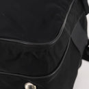 PRADA Boston Bag Nylon 2way Black Silver Auth 194402-18