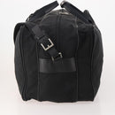 PRADA Boston Bag Nylon 2way Black Silver Auth 194402-3