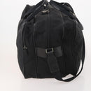 PRADA Boston Bag Nylon 2way Black Silver Auth 194402-4