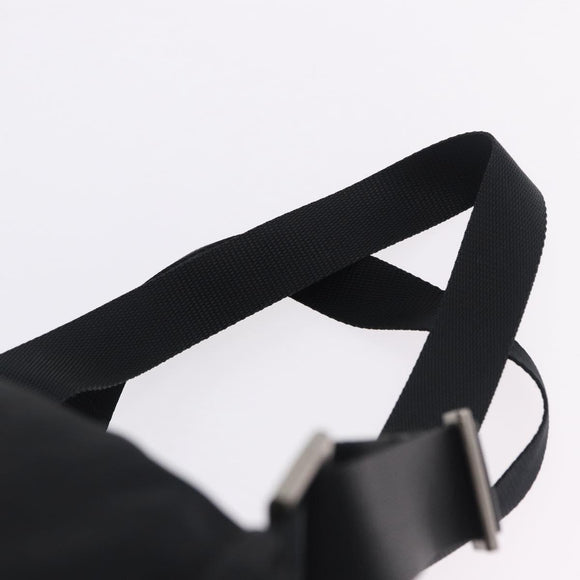 PRADA Backpack Nylon Black Silver Auth 194403
