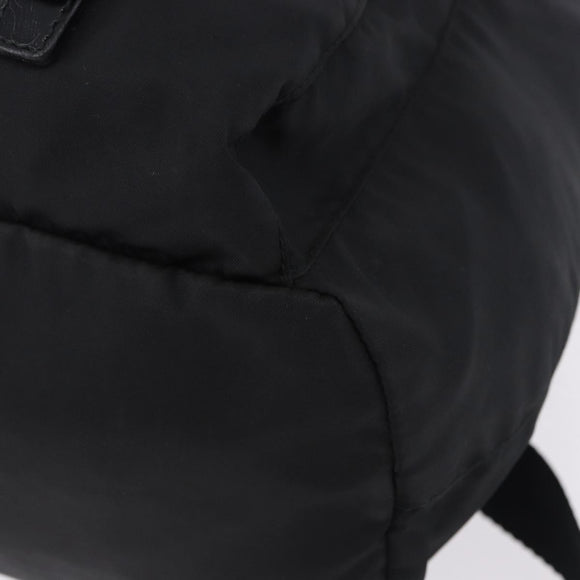 PRADA Backpack Nylon Black Silver Auth 194403