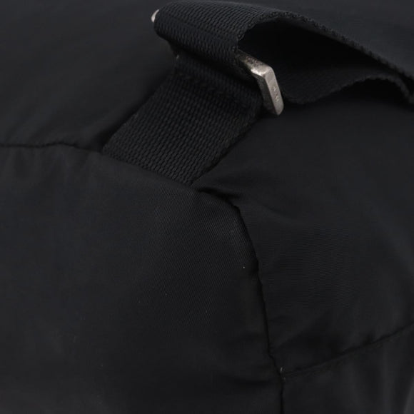 PRADA Backpack Nylon Black Silver Auth 194403