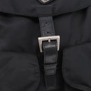 PRADA Backpack Nylon Black Silver Auth 194403-20