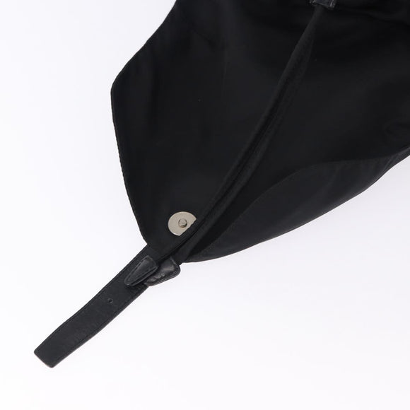 PRADA Backpack Nylon Black Silver Auth 194403