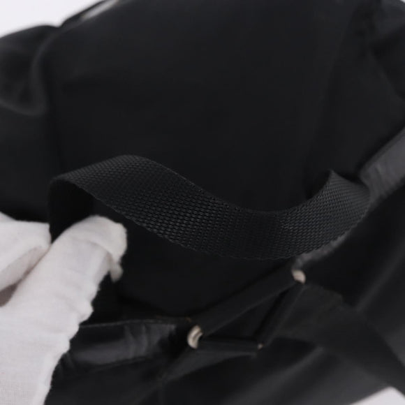 PRADA Backpack Nylon Black Silver Auth 194403