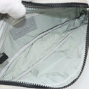 CHANEL Sports Line Choco Bar Chain Bag Cotton Gray Silver CC Auth 194404A-19
