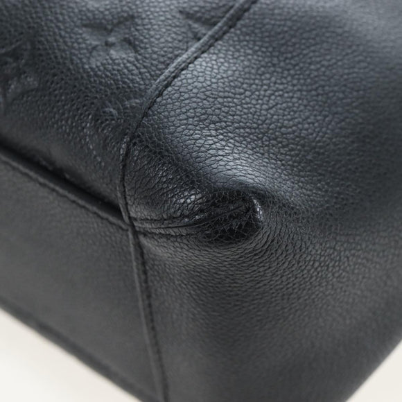 LOUIS VUITTON Monogram Empreinte Bagatelle Bag Black M50072 LV Auth 194405SAV