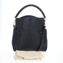 LOUIS VUITTON Monogram Empreinte Bagatelle Bag Black M50072 LV Auth 194405SAV-12