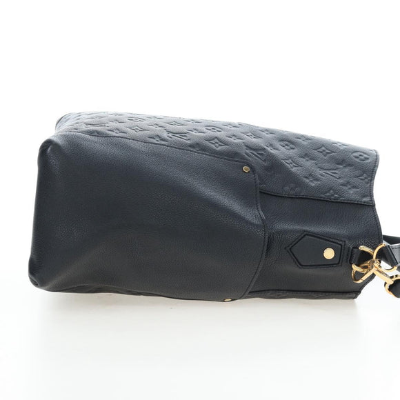 LOUIS VUITTON Monogram Empreinte Bagatelle Bag Black M50072 LV Auth 194405SAV