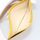 CHANEL Card Case Leather Yellow Gold Tone CC Auth 194407M-10