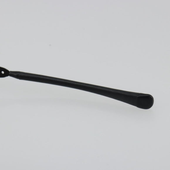 CHANEL Sunglasses Plastic Black Gold Tone CC Auth 194408