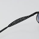 CHANEL Sunglasses Plastic Black Gold Tone CC Auth 194408-13