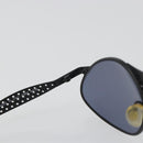 CHANEL Sunglasses Plastic Black Gold Tone CC Auth 194408-14