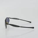 CHANEL Sunglasses Plastic Black Gold Tone CC Auth 194408-4