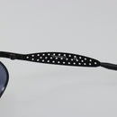CHANEL Sunglasses Plastic Black Gold Tone CC Auth 194408-9