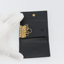 GUCCI GG Marmont Key Case Leather Black Gold Tone 456118 Auth 194409A-8