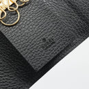 GUCCI GG Marmont Key Case Leather Black Gold Tone 456118 Auth 194409A-19