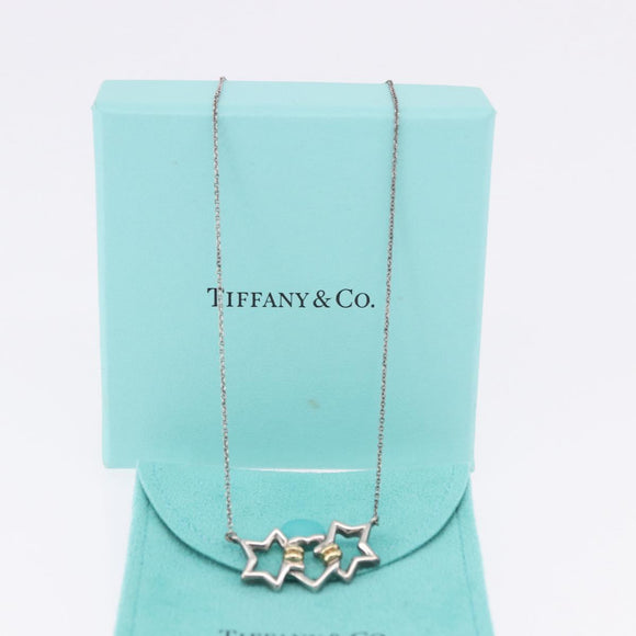 TIFFANY&Co. Triple Star Necklace Ag925 Silver Auth 194411M