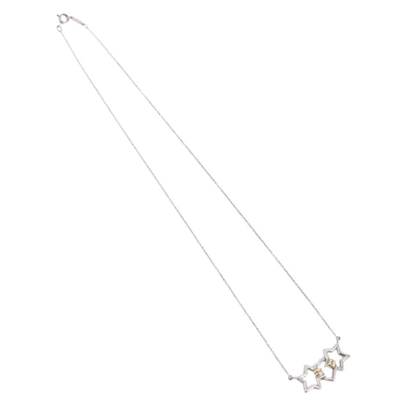 TIFFANY&Co. Triple Star Necklace Ag925 Silver Auth 194411M
