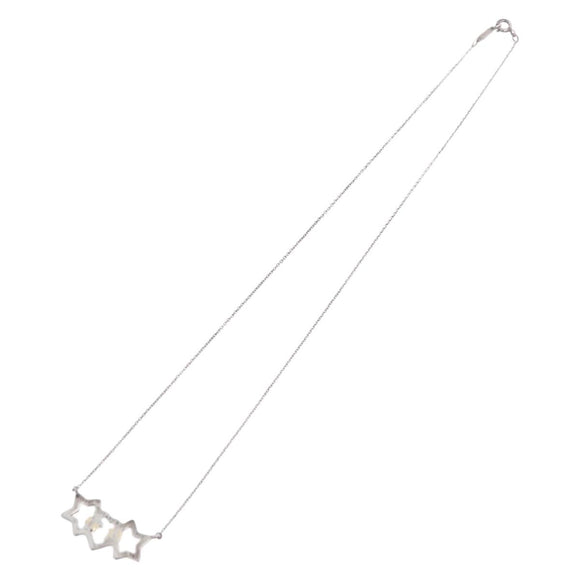 TIFFANY&Co. Triple Star Necklace Ag925 Silver Auth 194411M
