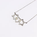 TIFFANY&Co. Triple Star Necklace Ag925 Silver Auth 194411M-8