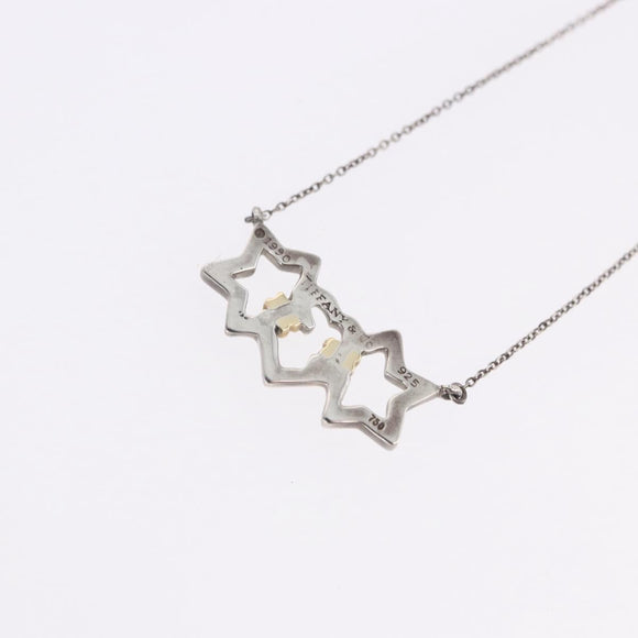 TIFFANY&Co. Triple Star Necklace Ag925 Silver Auth 194411M