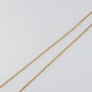 CHANEL Perfume Necklace Metal Gold Tone Clear CC Auth 194412-10