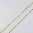 CHANEL Perfume Necklace Metal Gold Tone Clear CC Auth 194412-5