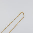 CHANEL Perfume Necklace Metal Gold Tone Clear CC Auth 194412-6